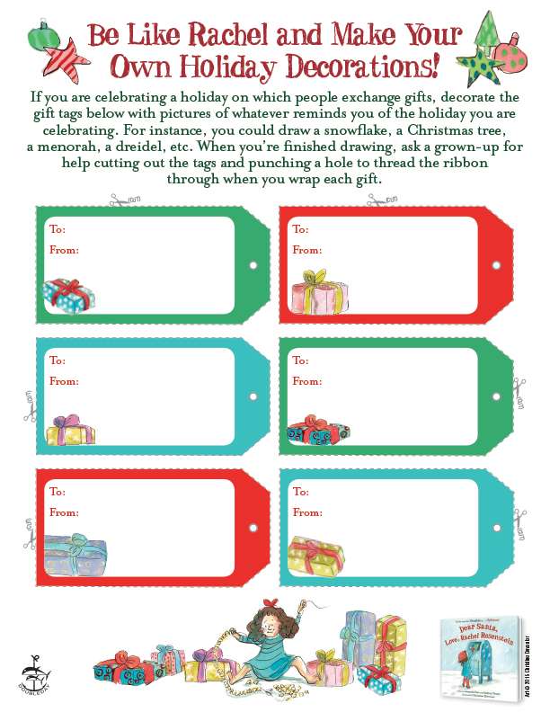 Dear Santa, Love Rachel Rosenstein Activites