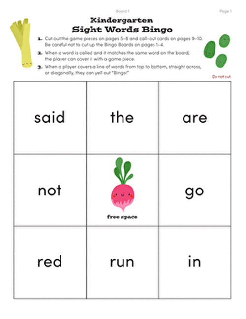sight-word-bingo